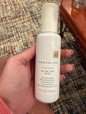 Kristin Ess White Blow Dry Mist - Heat Protectant for Women